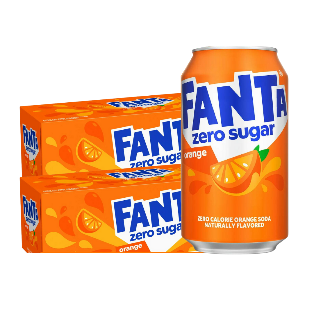 Fanta Orange, 12 fl oz cans, 2 X 12 Pack