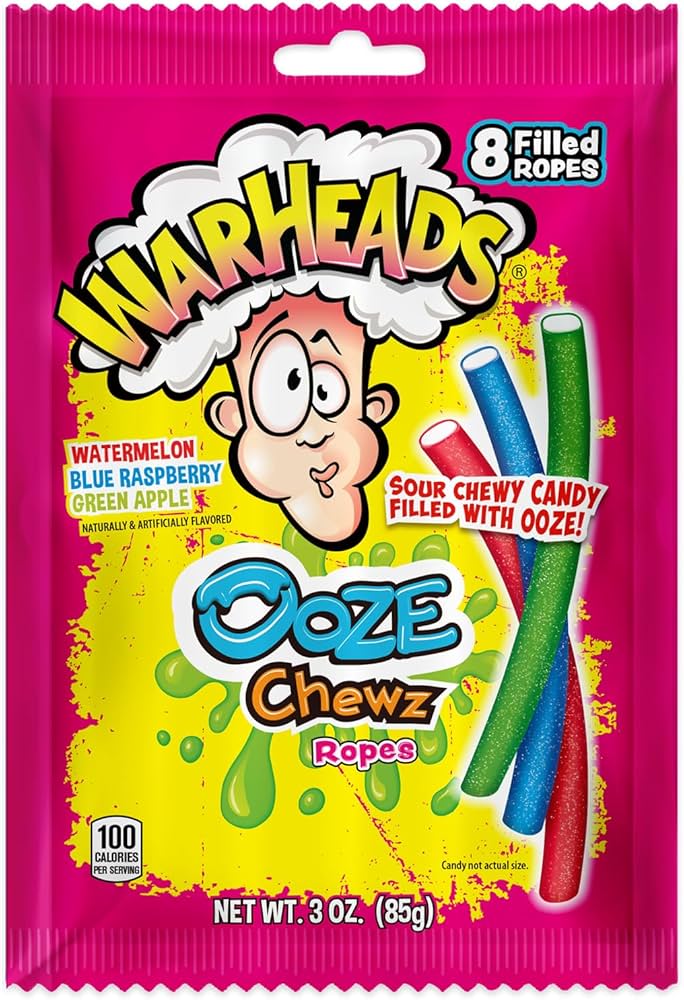 Warheads® Ooze Chewz Ropes, 3oz, 12 ct