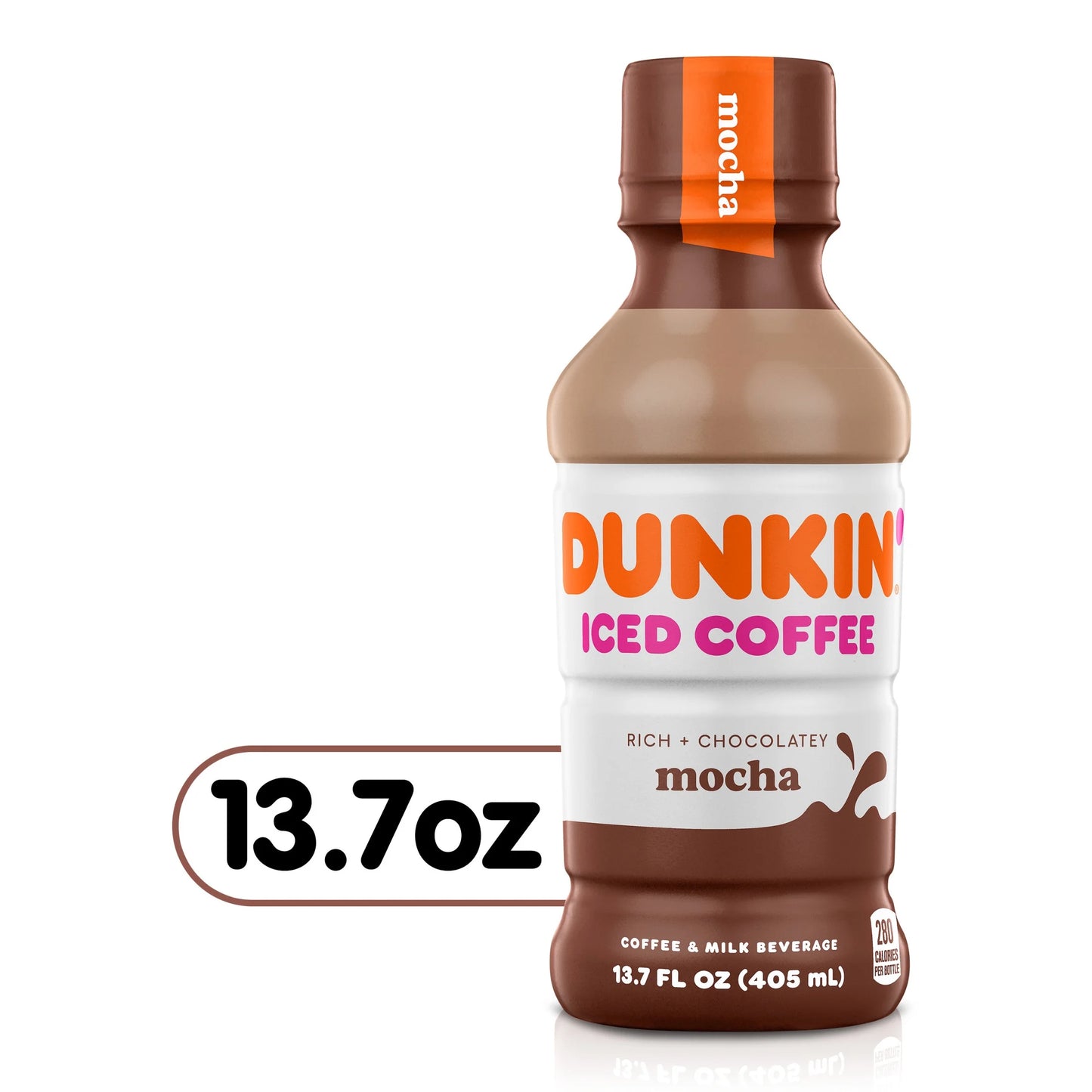 Dunkin' Mocha Iced Coffee Drink Unit Rich Chocolatey 13.7 Fl OZ