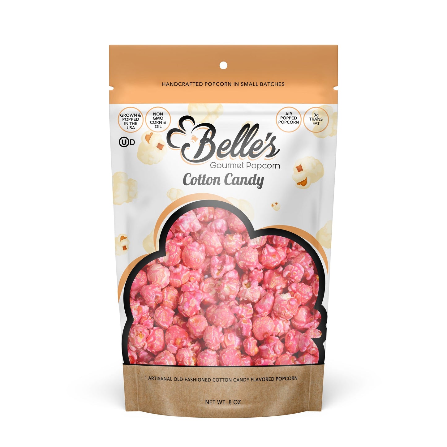 Cotton Candy Popcorn, 8 oz, 20 Pack