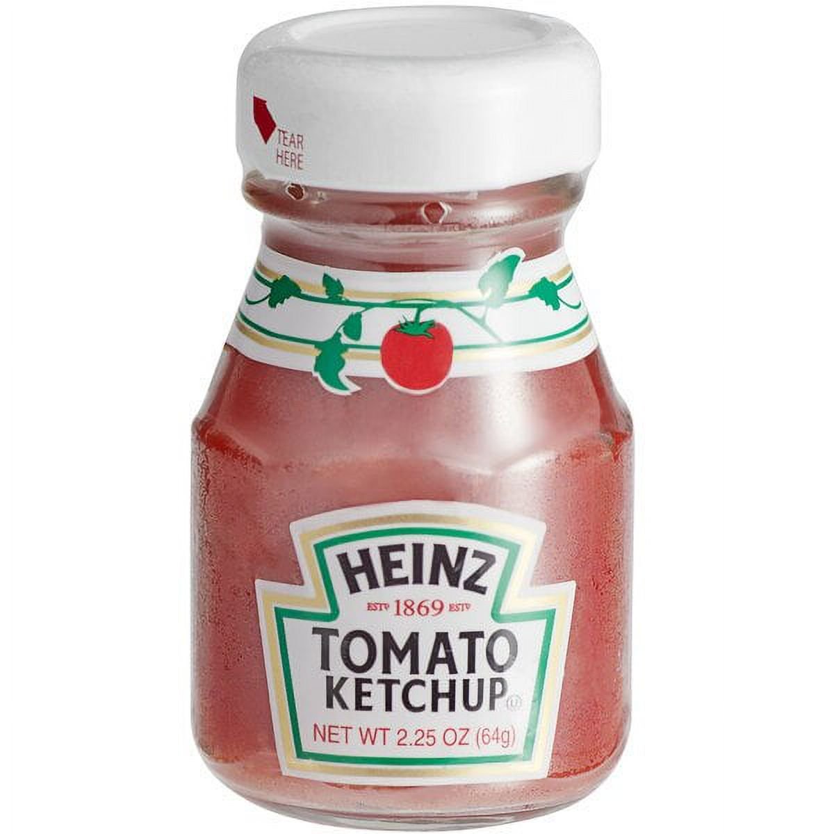 Heinz Tomato Ketchup Mini Glass Bottle 2.25oz-60ct
