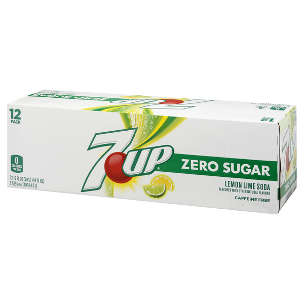 7 UP Zero, 12 fl oz cans, 2 x 12 Pack