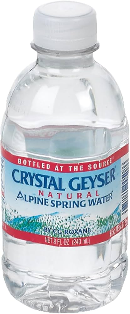 Crystal Geyser Natural Alpine Spring Water Unit 8 Fl OZ