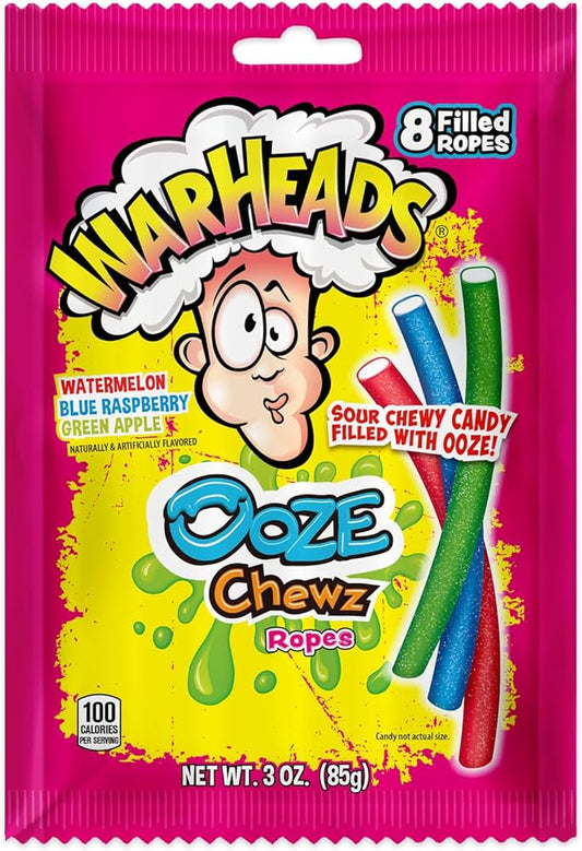 Warheads® Ooze Chewz Ropes, 3oz, 12 ct