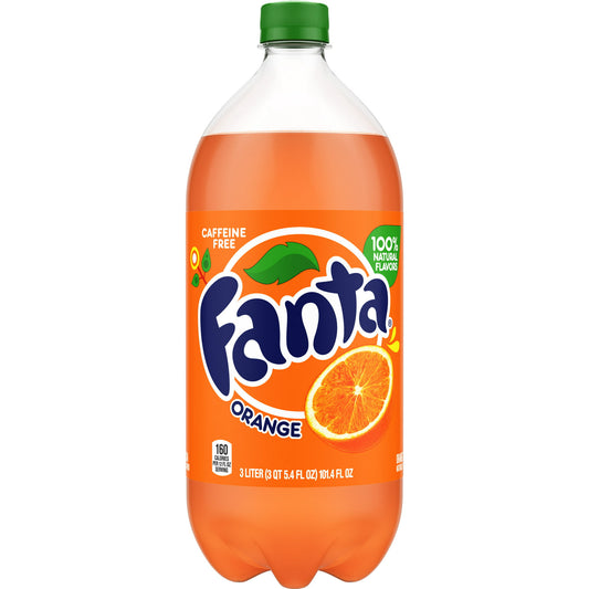 Fanta Orange, 3L Bottle, 8 Pack