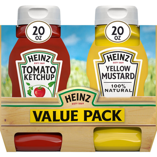 Ketchup & Yellow Mustard 20oz-30ct
