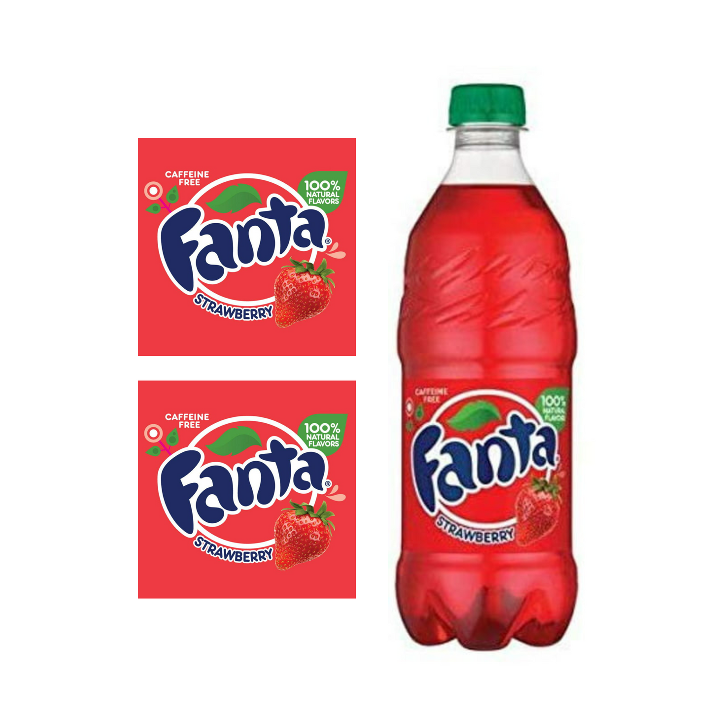 Fanta Strawberry, 20 oz Bottle, 24 Pack