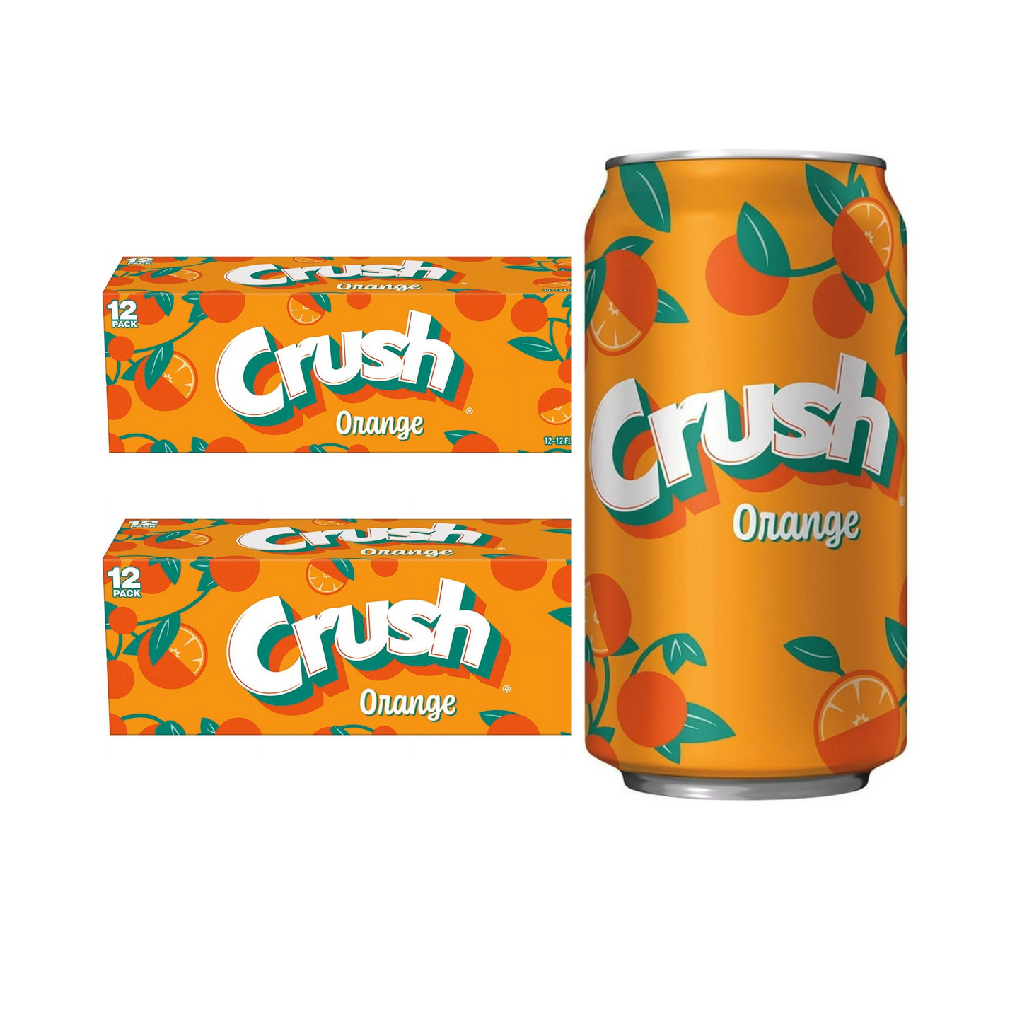 Crush Orange, 12 fl oz cans, 2 x 12 Pack