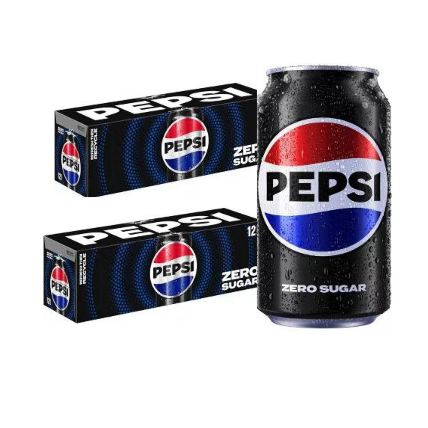 Pepsi Zero, 12 fl oz cans, 2 x 12 Pack