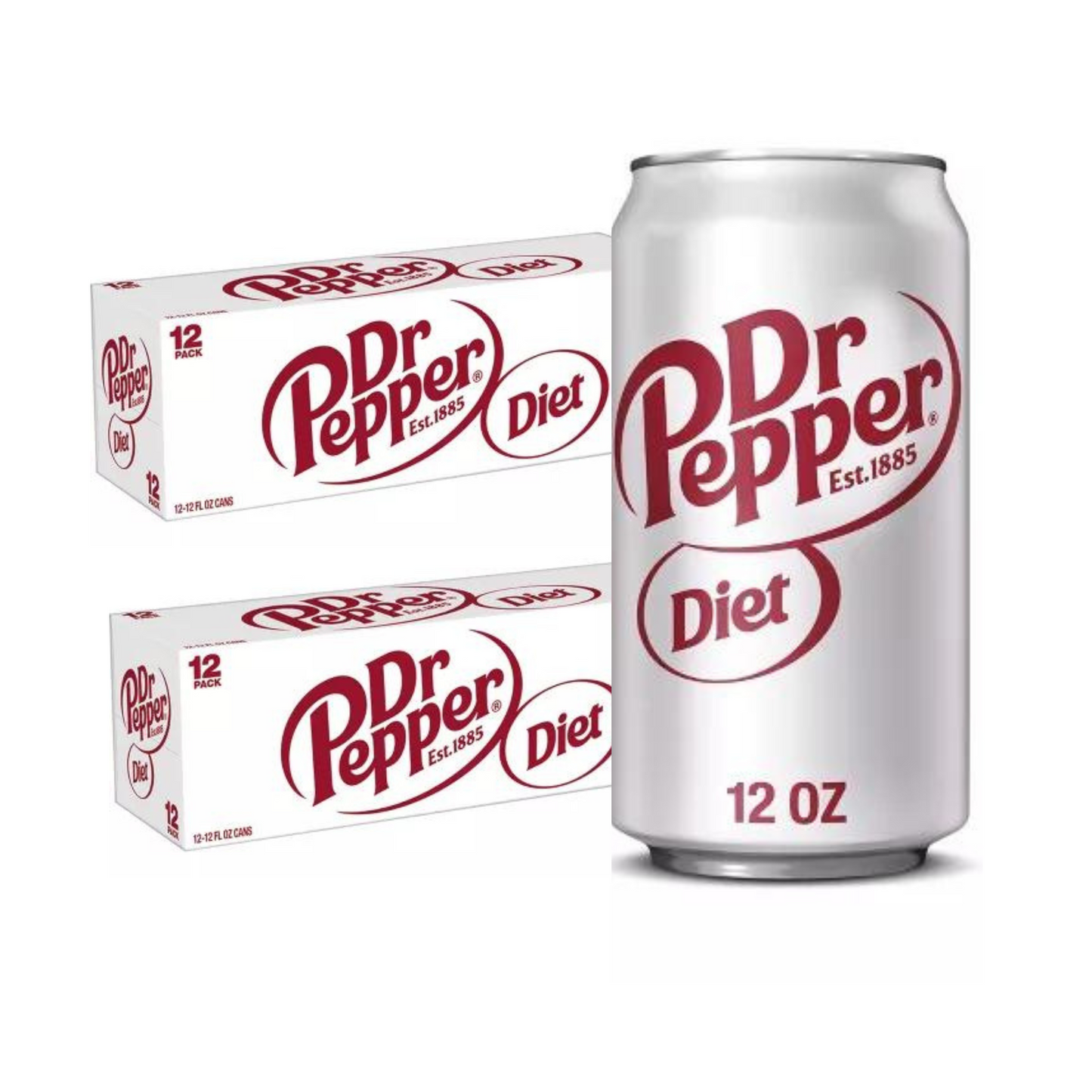 Dr. Pepper Diet, 12 fl oz cans, 2 x 12 Pack