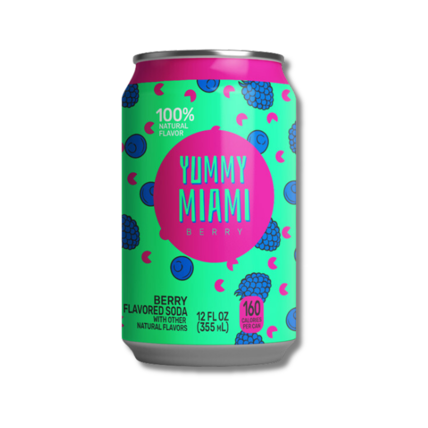 Yummy Miami Berry, 12 fl oz cans, 24 Pack
