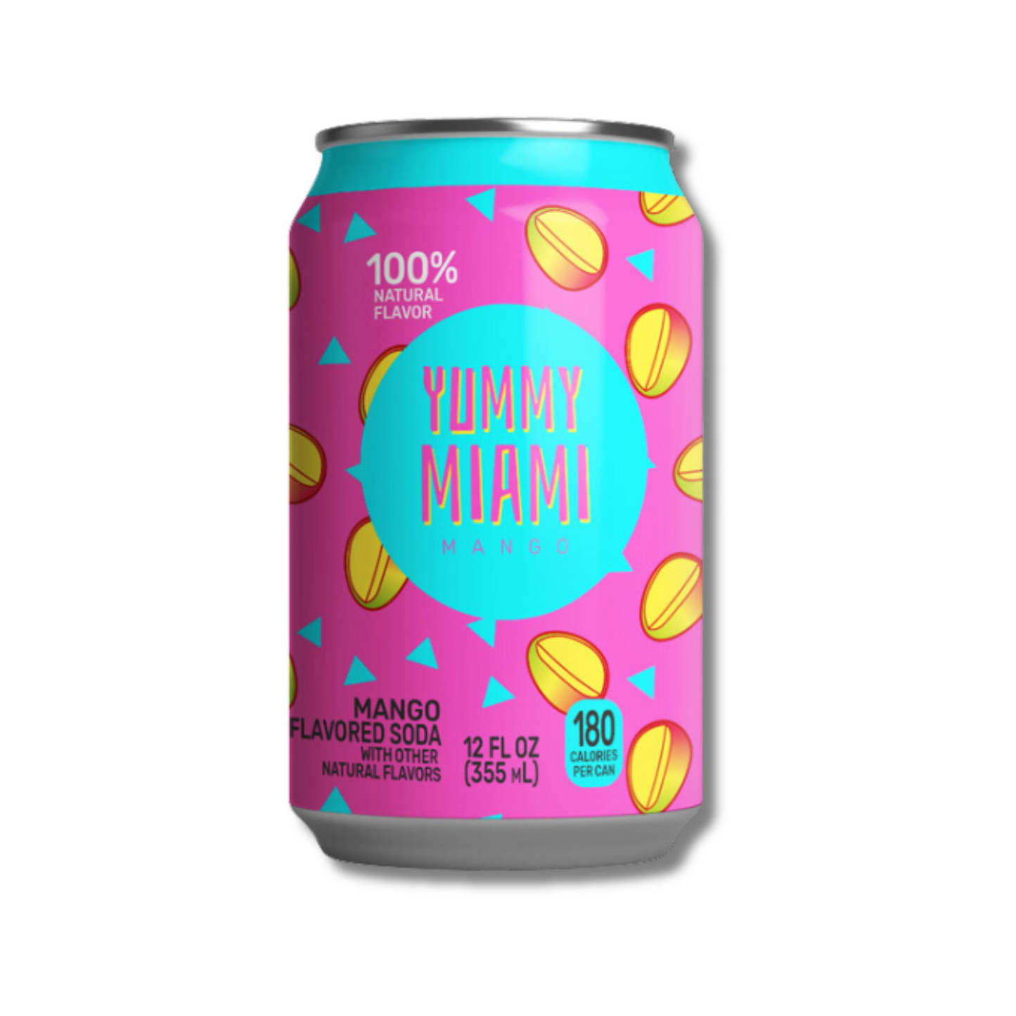 Yummy Miami Mango, 12 fl oz cans, 24 Pack