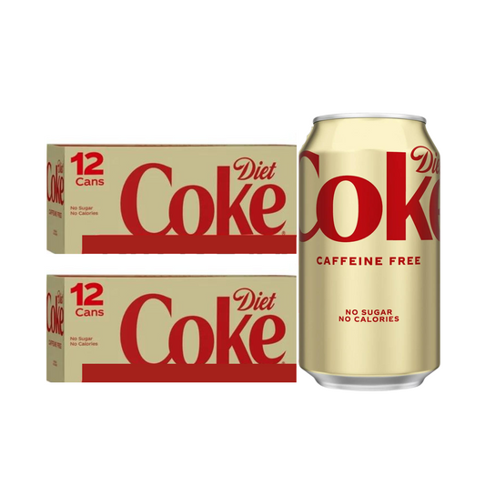 Diet Coke Caffeine Free Can, 12 fl oz, 2 X 12 Pack