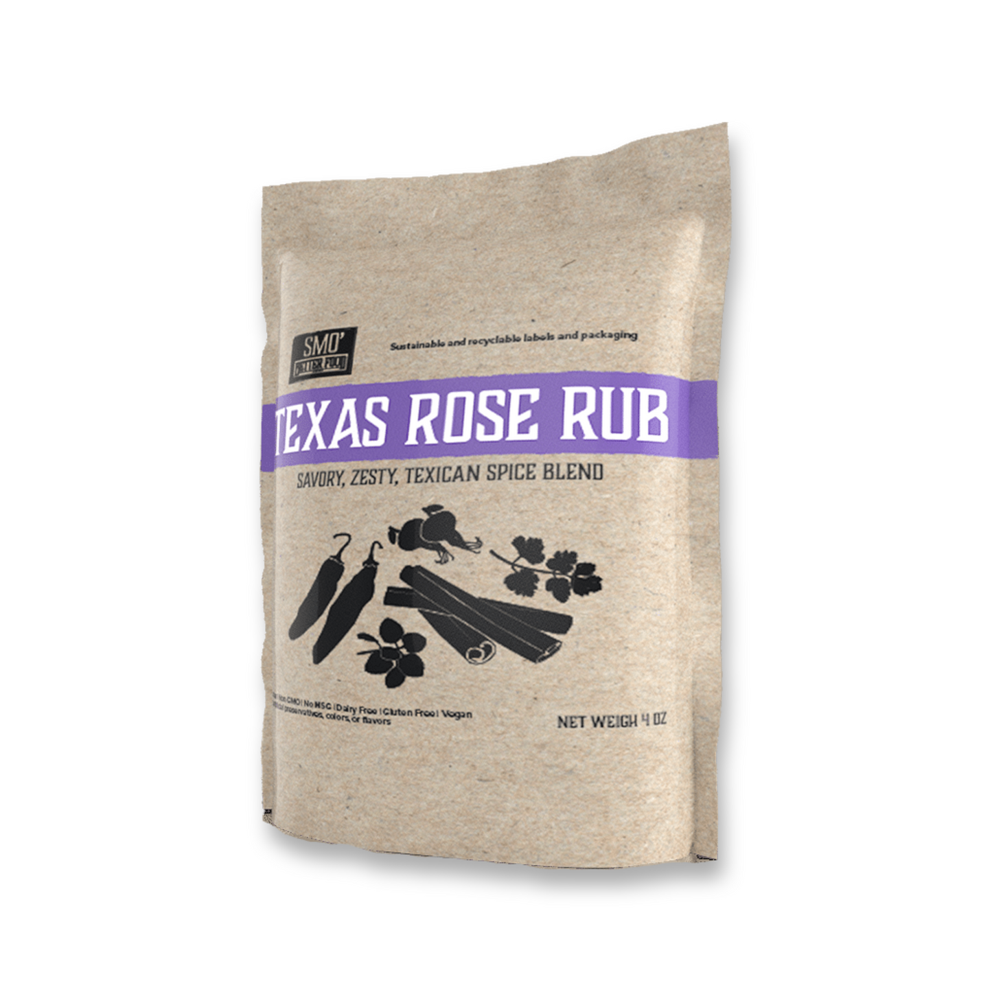 Texas Rose Rub, 4 oz, 12 Pack
