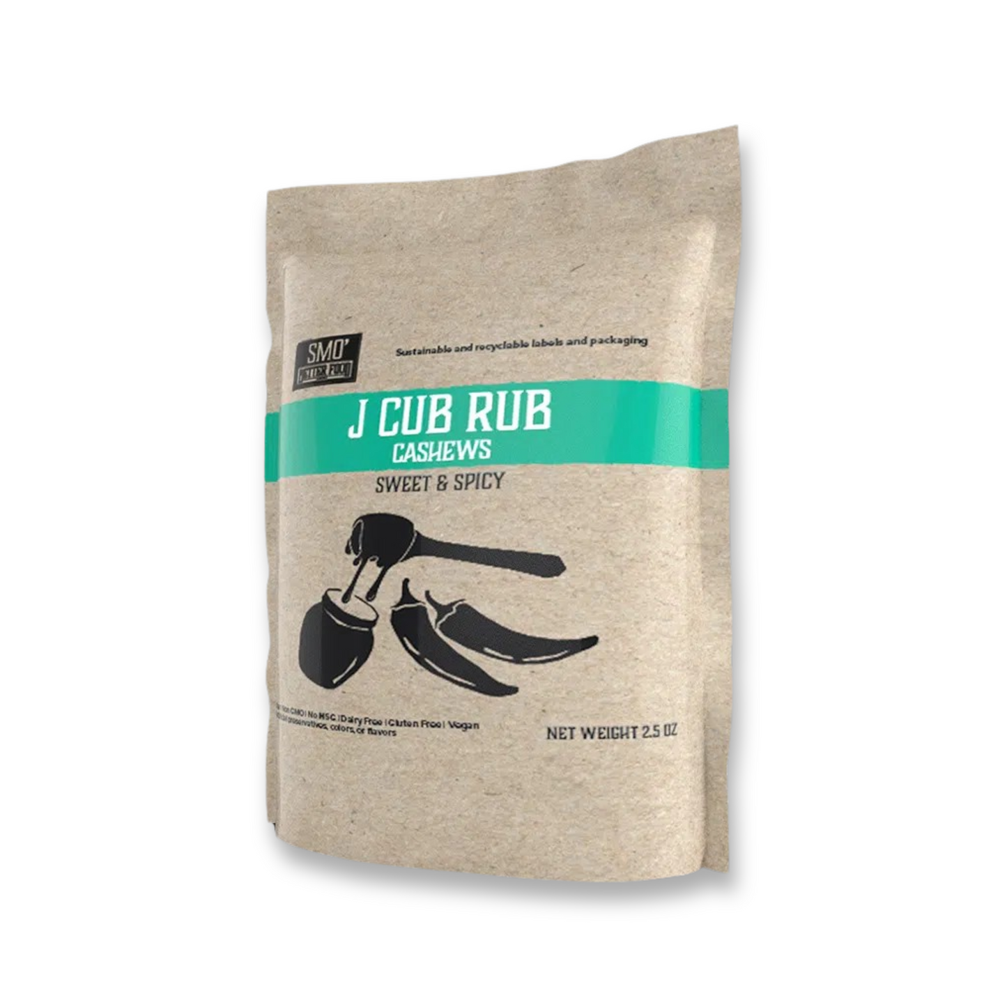 J Cub Rub Cashews, 2.5 oz, 12 Pack