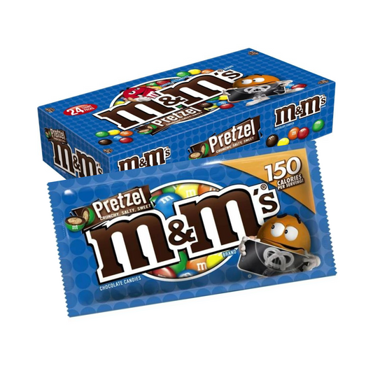 M&M Pretzel Share Size, 2.83 oz, 144 Pack