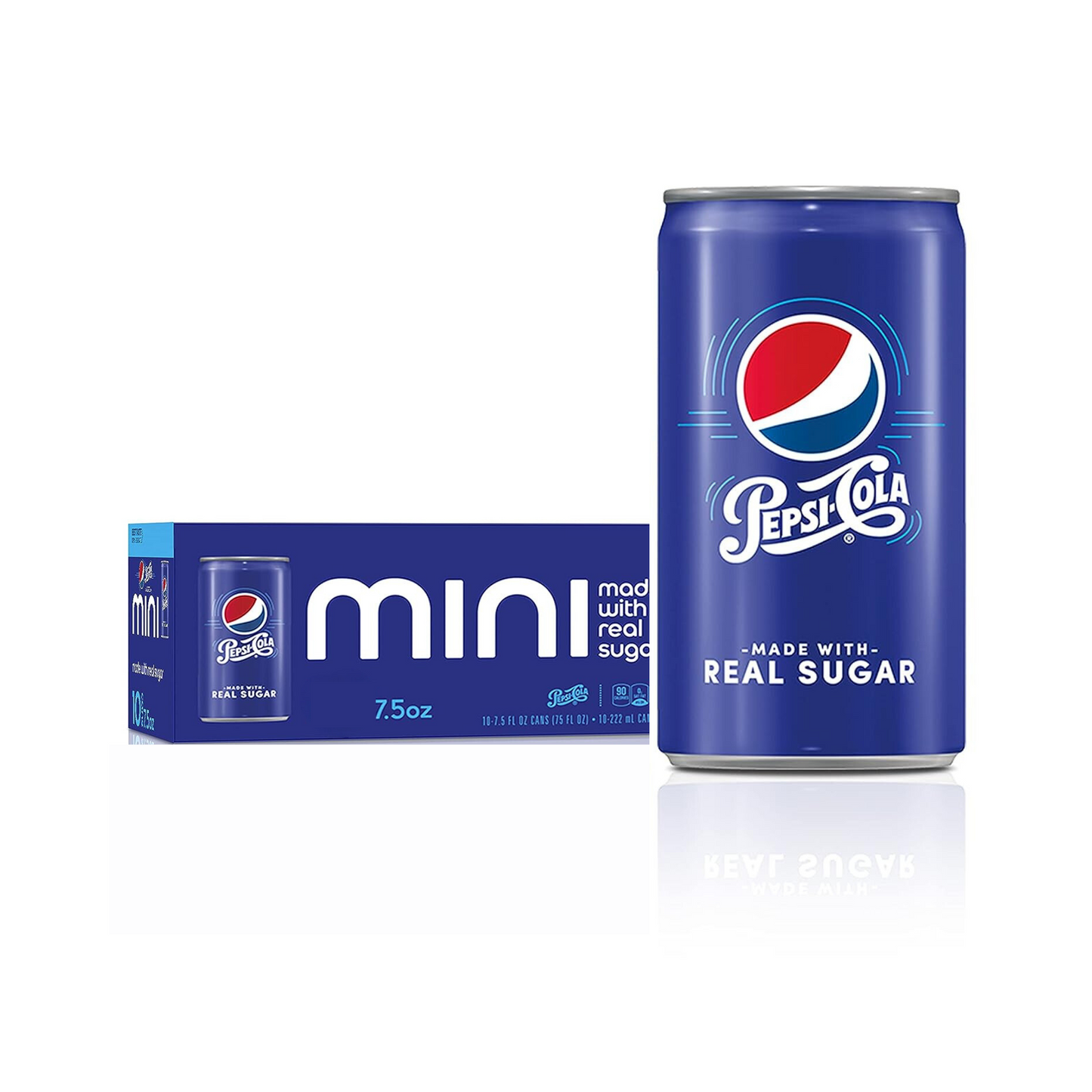 Pepsi Cola with Real Sugar, 7.5 fl oz, 2 x 12 Pack