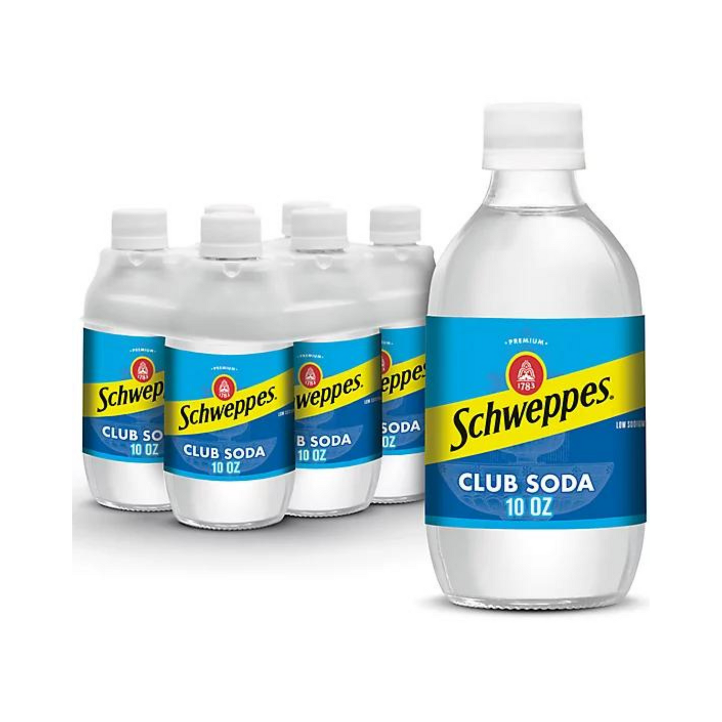 Schweppes Club Soda, 10 fl oz, 24 Pack