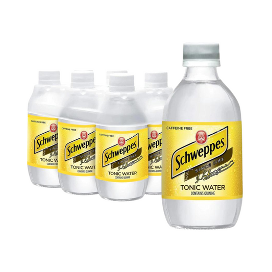 Schweppes Tonic Water, 10 fl oz glass bottles, 24 Pack