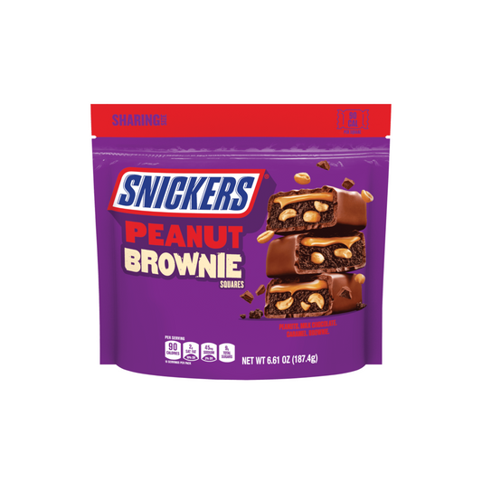 Snicker Peanut Brownie Family Size, 6.61 oz, 8 Pack